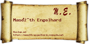 Masáth Engelhard névjegykártya
